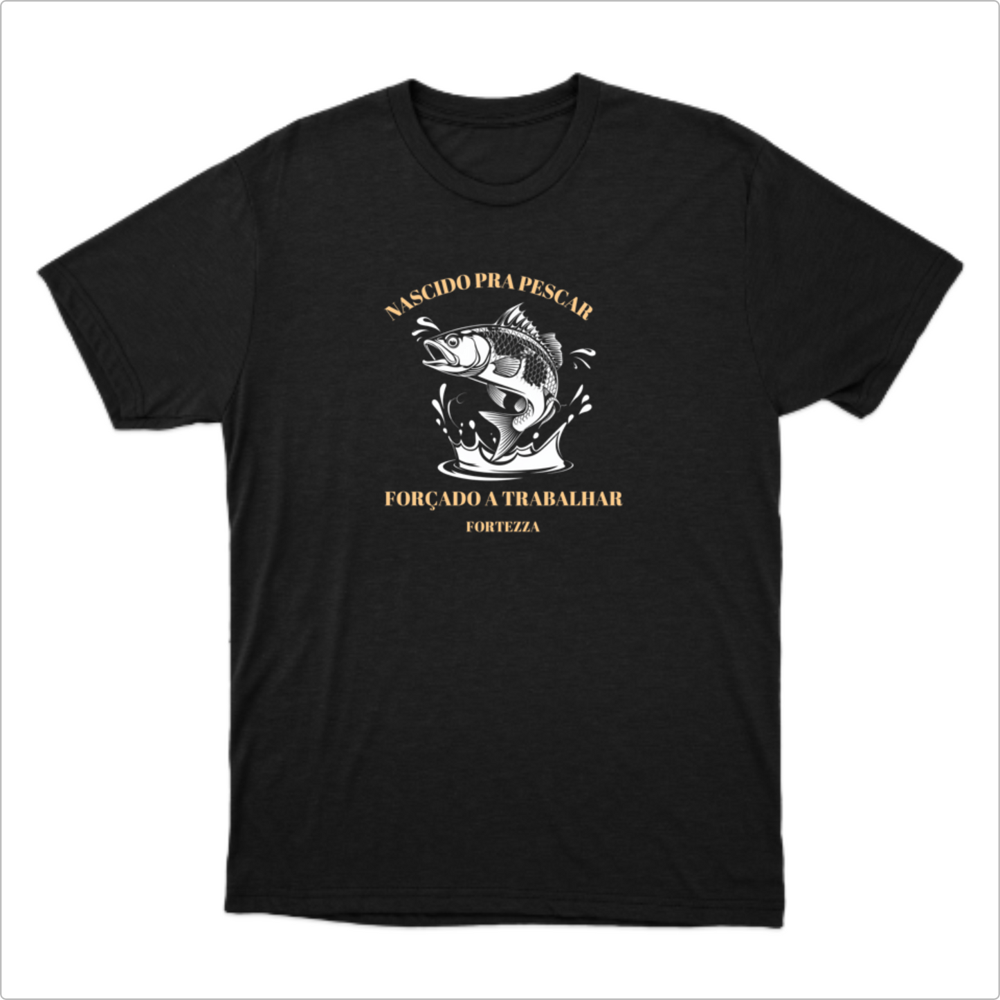 Camiseta básica - Nascido pra pecar forçado a trabalhar 2