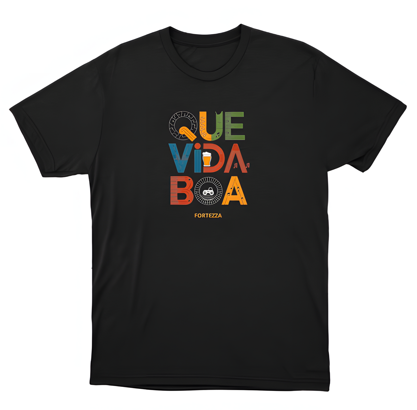 Camiseta básica - Que vida boa