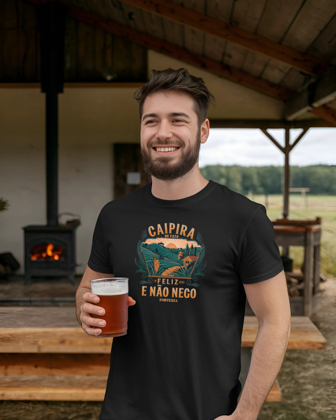 Camiseta básica - Caipira de fato