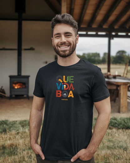 Camiseta básica - Que vida boa