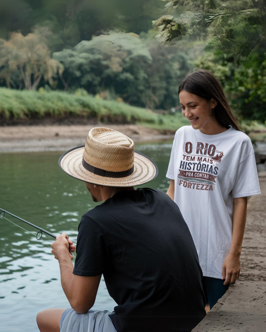 Camiseta básica - O rio tem mais histórias pra contar