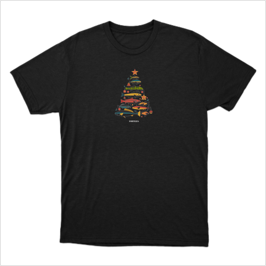 Camiseta básica peixes natal